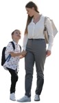 Cut out people - Family Standing 0061 | MrCutout.com - miniature