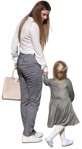 Family standing people png (9216) - miniature