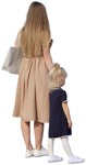 Cut out people - Family Standing 0086 | MrCutout.com - miniature