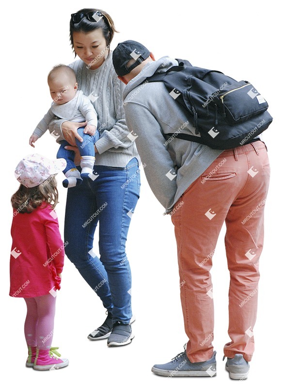 Family standing people png (11536)