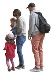 Family standing people png (11629) | MrCutout.com - miniature