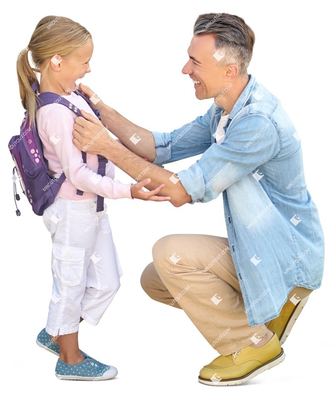 Family standing cut out pictures (14163)