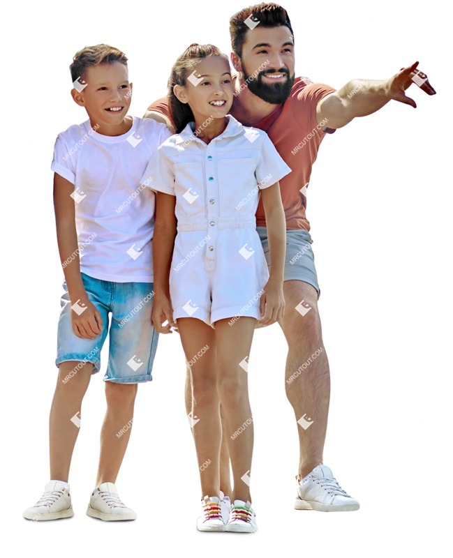 Family standing human png (13123)