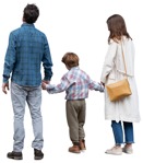 Family standing people png (15714) | MrCutout.com - miniature