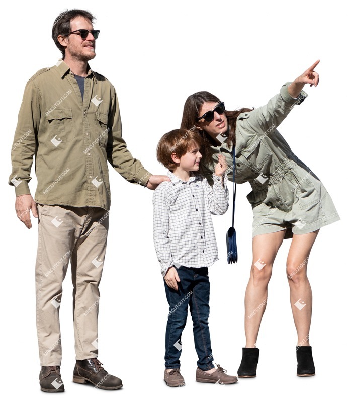 Family standing people png (15249)