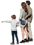 Family standing people png (15827) | MrCutout.com - miniature
