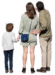 Family standing people png (15828) | MrCutout.com - miniature