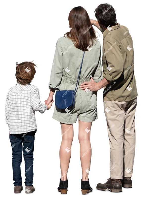 Family standing people png (17070)