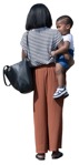 Family standing people png (16207) | MrCutout.com - miniature