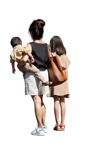 Family standing entourage people (16560) | MrCutout.com - miniature