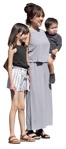 Family standing people png (17014) | MrCutout.com - miniature