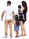 Family standing people png (17431) | MrCutout.com - miniature