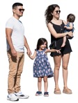Family standing people png (17432) | MrCutout.com - miniature