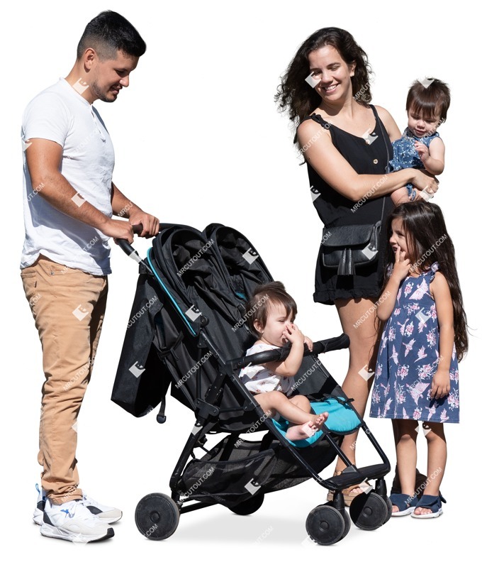 Family standing human png (16614)