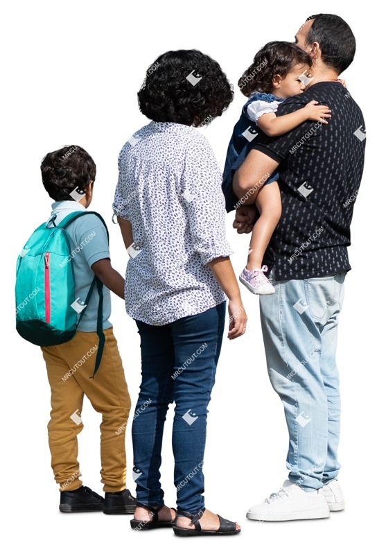 Family standing png people (17449)