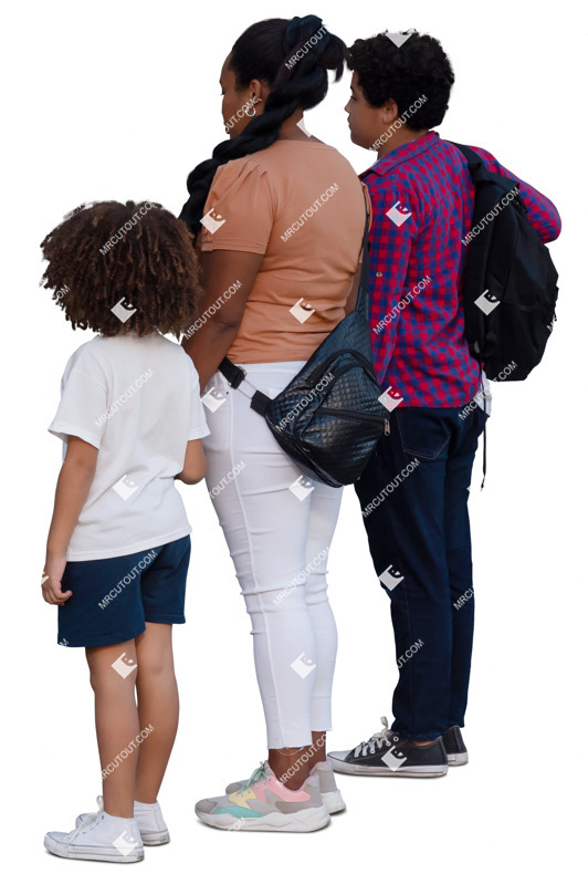 Family standing png people (20136)