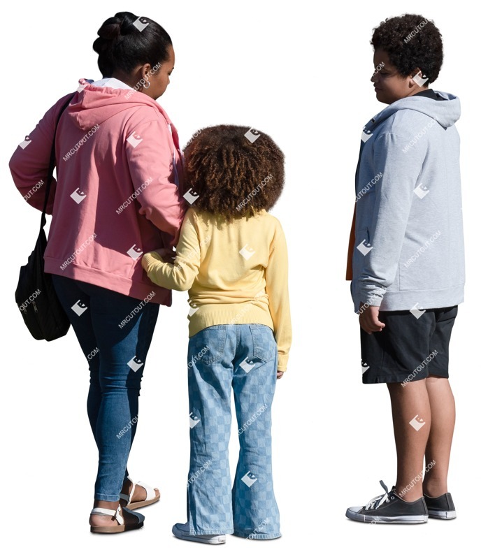 Family standing people png (17805)