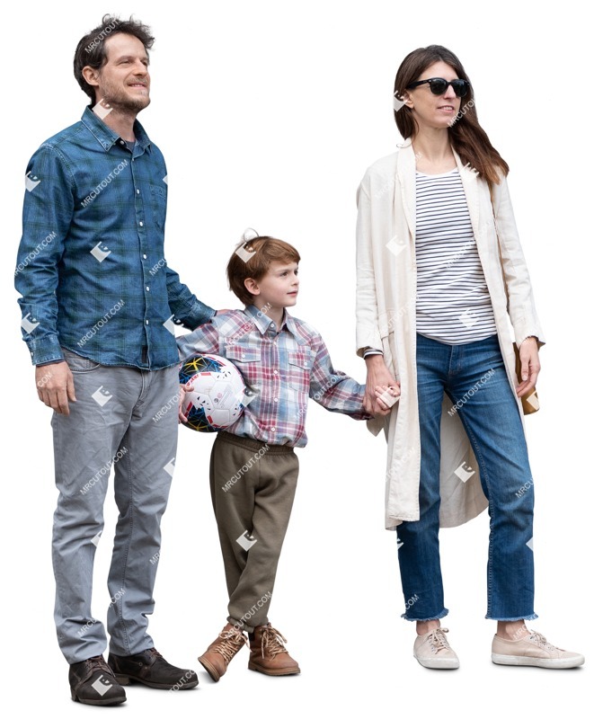 Family standing people png (16028)