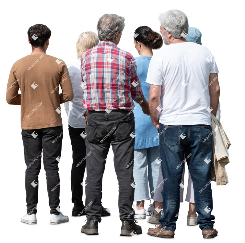 Family standing people png (20390)