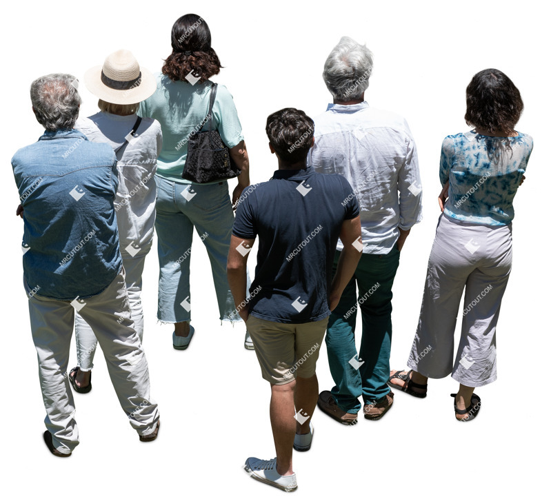 Family standing people png (20410)