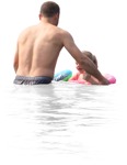 Family swimming human png (1470) - miniature