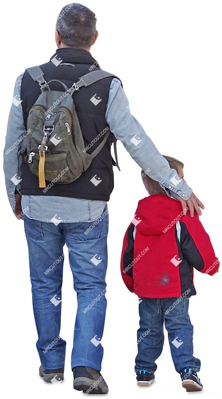 Family walking people png (2650)