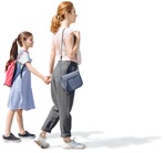 Family walking people png (4929) - miniature