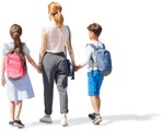 Family walking people png (4930) - miniature