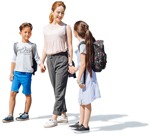 Family walking people png (5101) - miniature