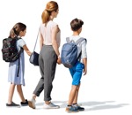 Family walking people png (5102) - miniature