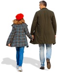Family walking photoshop people (5298) - miniature