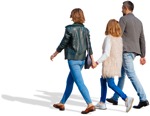 Family walking people png (5704) - miniature