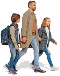 Family walking  (6268) - miniature