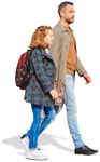Family walking people png (6316) - miniature