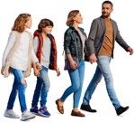 Family walking people png (6317) - miniature