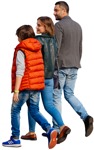 Family walking people png (6892) - miniature