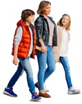 Family walking people png (6900) - miniature