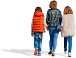 Family walking people png (6901) - miniature