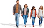 Family walking people png (6906) - miniature