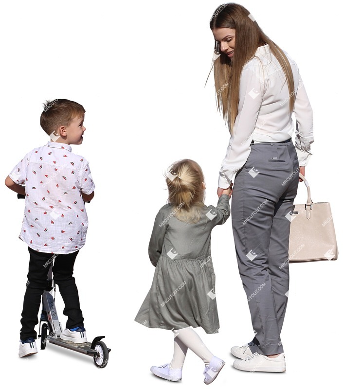 Family walking person png (9275)