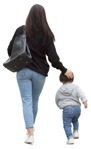 Family walking people png (9424) - miniature