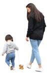 Family walking people png (9410) - miniature