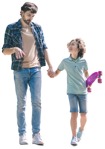 Family walking people png (10507) - miniature