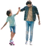 Family walking people png (10508) - miniature