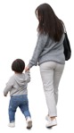 Family walking people png (11189) - miniature