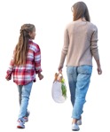 Family walking people png (11326) - miniature