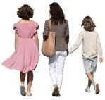 Family walking entourage people (13559) | MrCutout.com - miniature