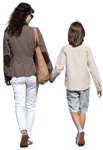 Family walking cut out pictures (13580) - miniature