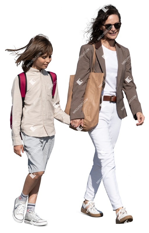 Family walking person png (14632)