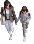 Family walking photoshop people (13697) - miniature
